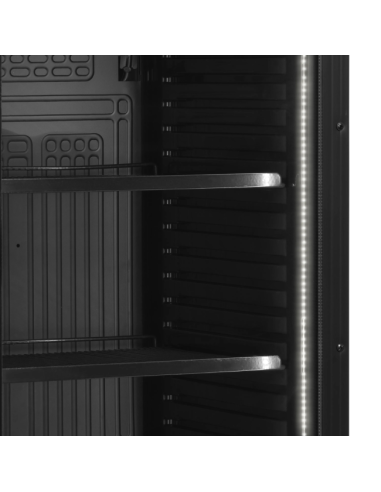 Armario Expositor Refrigerado 372L Negro Tefcold