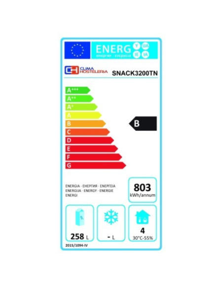 Mesa Refrigerada 3 Puertas 386 Litros Clima Hostelería