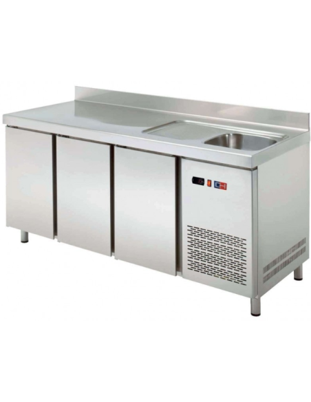 Mesa Refrigerada con Fregadero MRCH-200F Clima Hosteleria