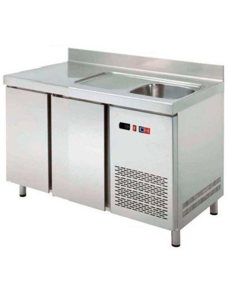 Mesa Refrigerada con Fregadero MRCH-150F Clima Hosteleria